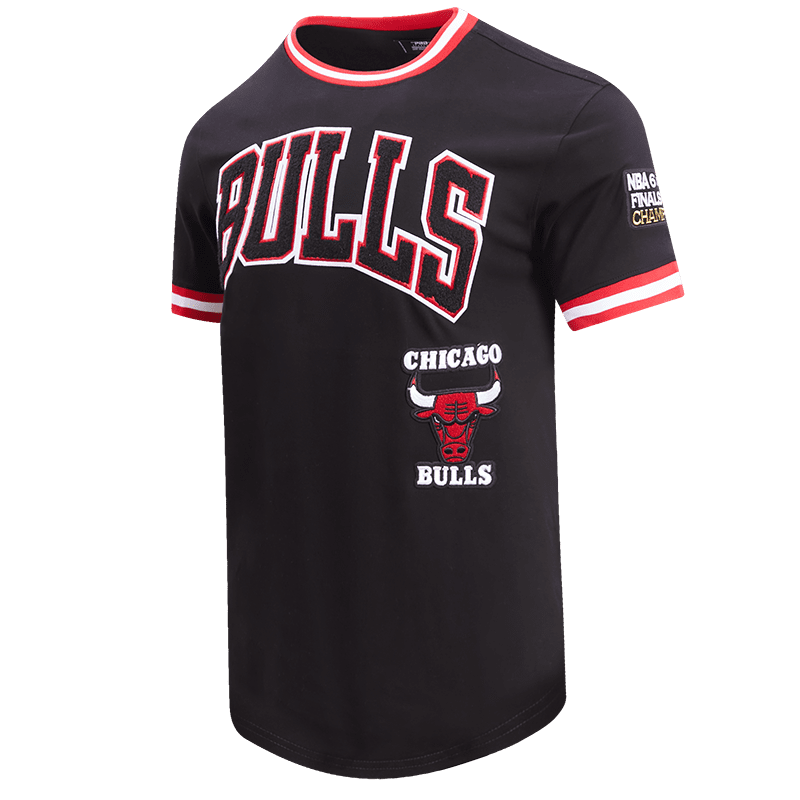NBA CHICAGO BULLS RETRO CLASSIC MEN'S TEE (BLACK/RED/BLACK)