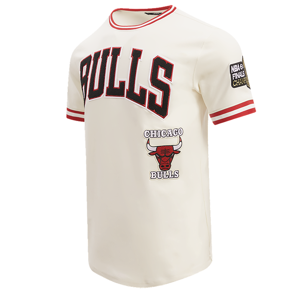 NBA CHICAGO BULLS RETRO CLASSIC MEN'S TEE (EGGSHELL/RED)