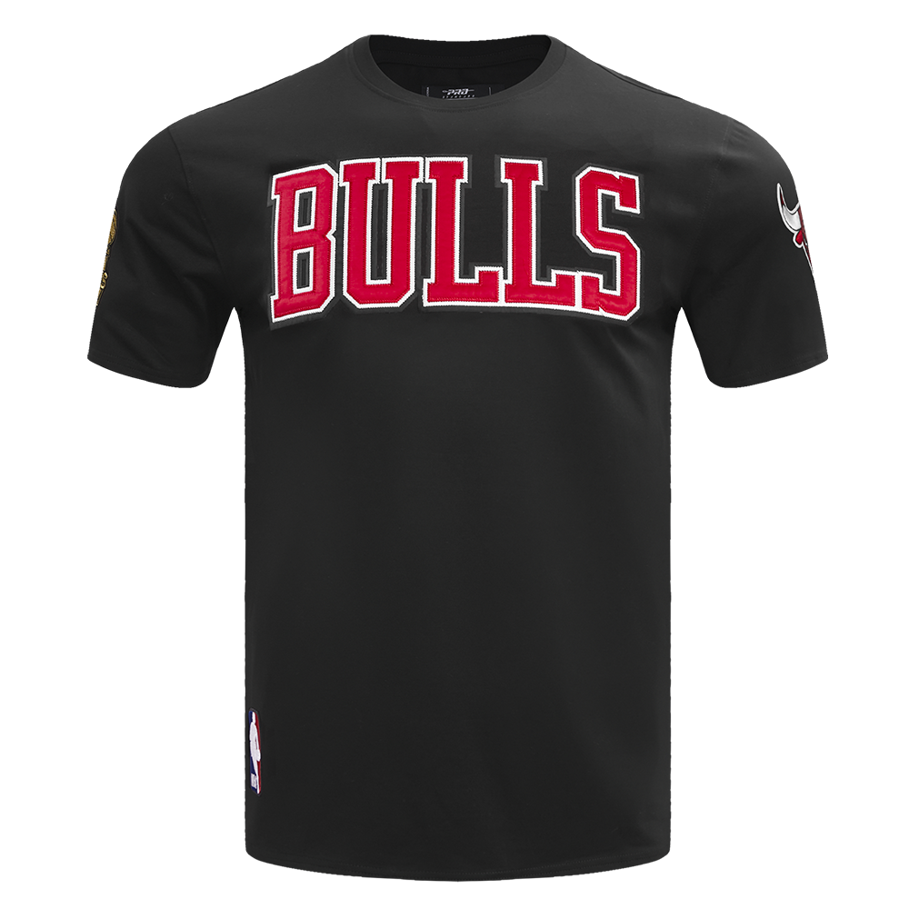 NBA CHICAGO BULLS TACKLE TWILL T-SHIRT POUR HOMME (NOIR)