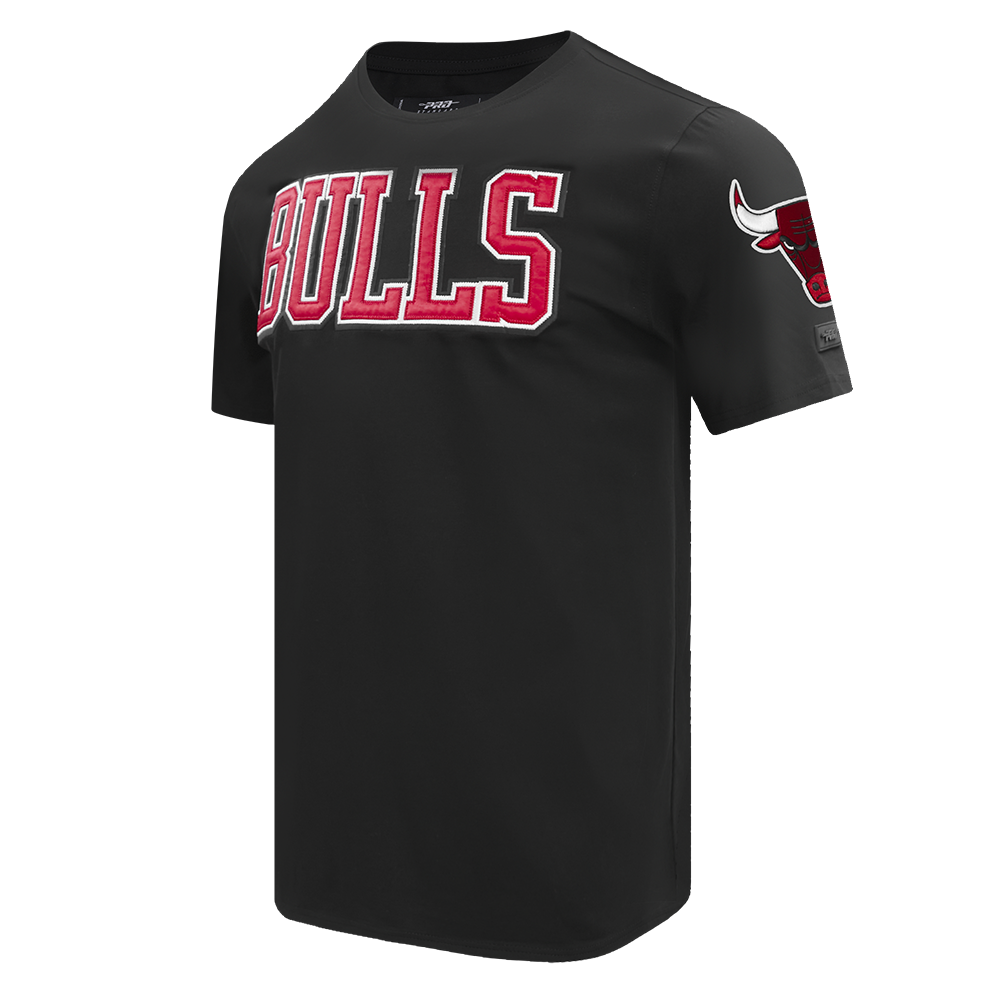 NBA CHICAGO BULLS TACKLE TWILL T-SHIRT POUR HOMME (NOIR)