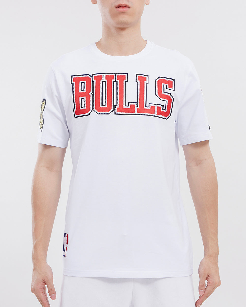 NBA CHICAGO BULLS TACKLE TWILL T-SHIRT POUR HOMME (BLANC)