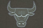 NBA CHICAGO BULLS NEUTRAL T-SHIRT À ÉPAULES TOMBANTES POUR HOMME (TAUPE FONCÉ)