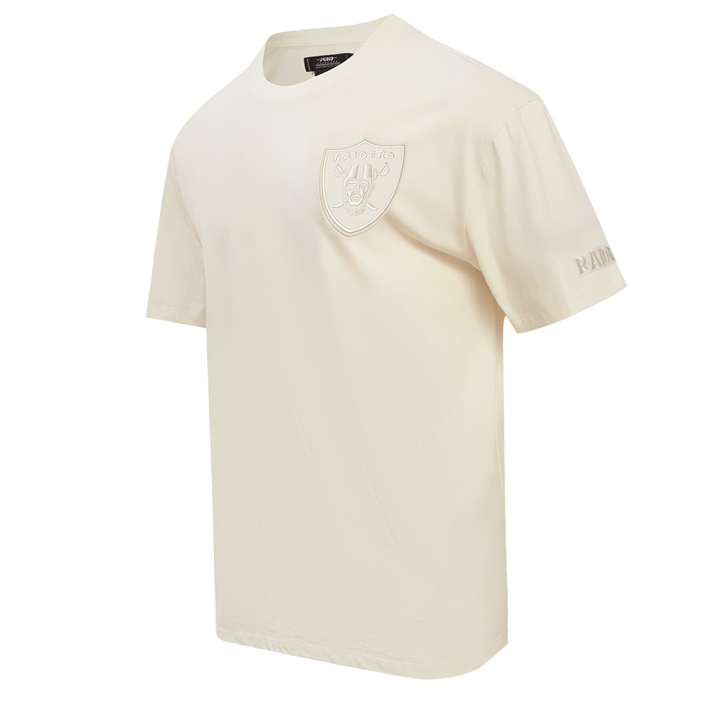 T-shirt NFL LAS VEGAS RAIDERS NEUTRE À ÉPAULES ABAISSÉES POUR HOMME (COQUILLE D'ŒUF)