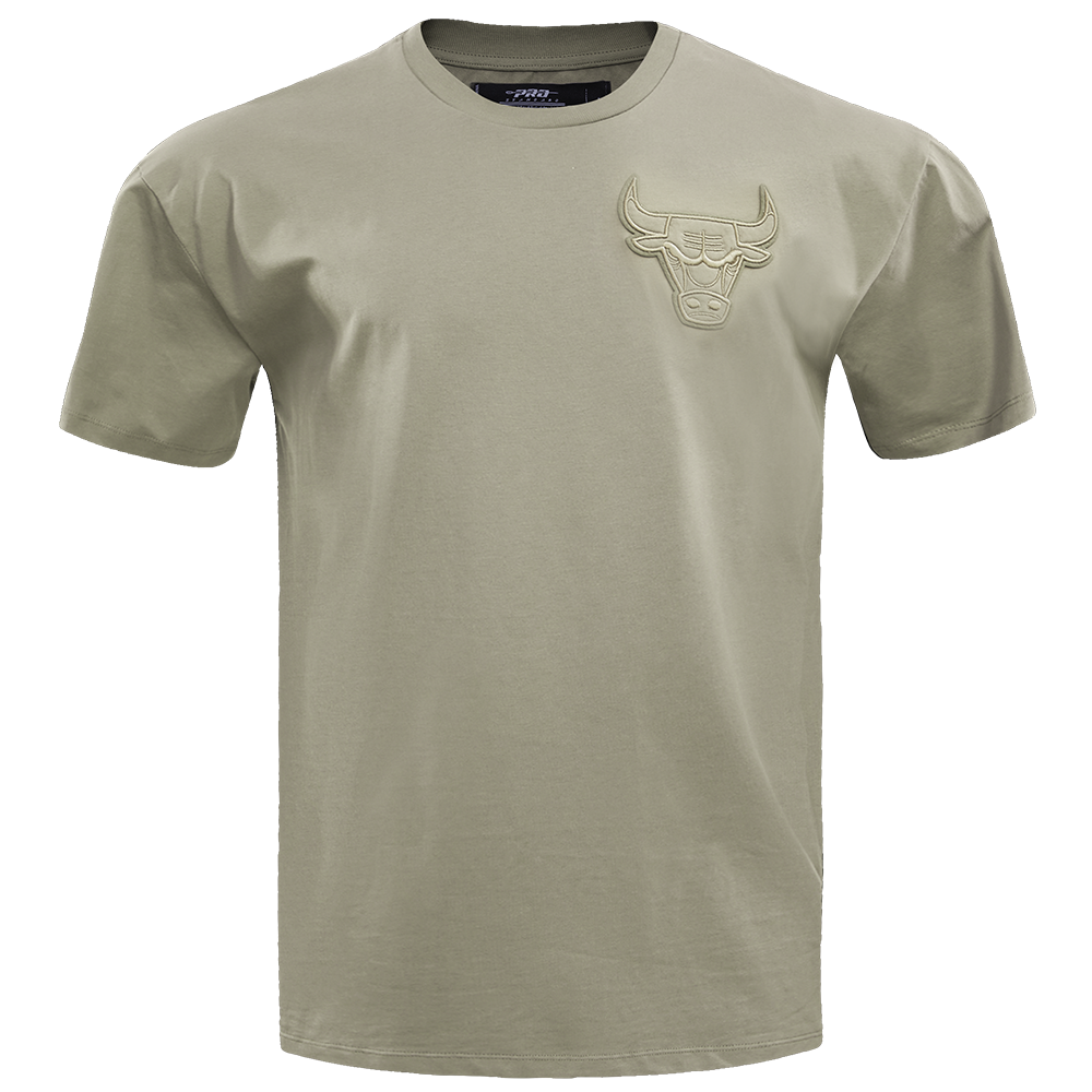 NBA CHICAGO BULLS NEUTRAL DROP SHOULDER MEN'S TEE (TAUPE)