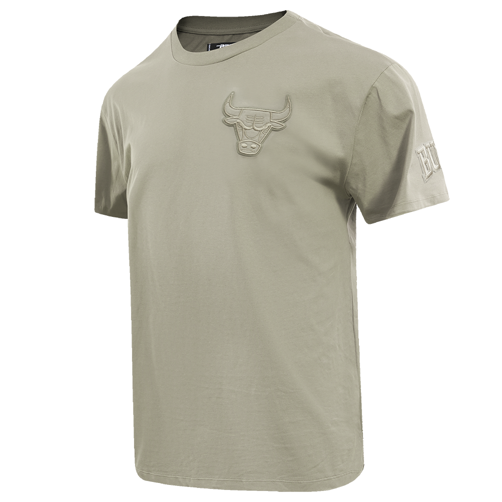NBA CHICAGO BULLS NEUTRAL DROP SHOULDER MEN'S TEE (TAUPE)