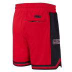 NBA CHICAGO BULLS SCRIPT TAIL MEN'S DOUBLE KNIT 2.0 SHORT (RED/BLACK)