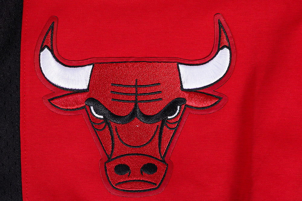NBA CHICAGO BULLS SCRIPT TAIL MEN'S DOUBLE KNIT 2.0 SHORT (RED/BLACK)