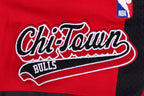 NBA CHICAGO BULLS SCRIPT TAIL MEN'S DOUBLE KNIT 2.0 SHORT (RED/BLACK)