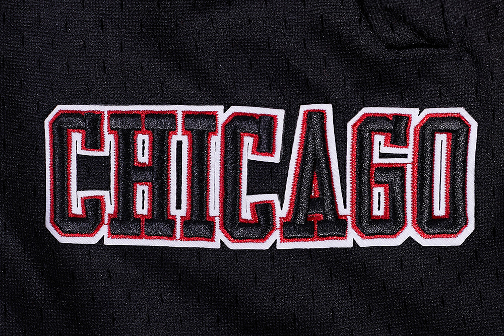 NBA CHICAGO BULLS SCRIPT TAIL MEN'S DOUBLE KNIT 2.0 SHORT (RED/BLACK)