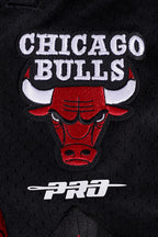 NBA CHICAGO BULLS SCRIPT TAIL MEN'S DOUBLE KNIT 2.0 SHORT (RED/BLACK)