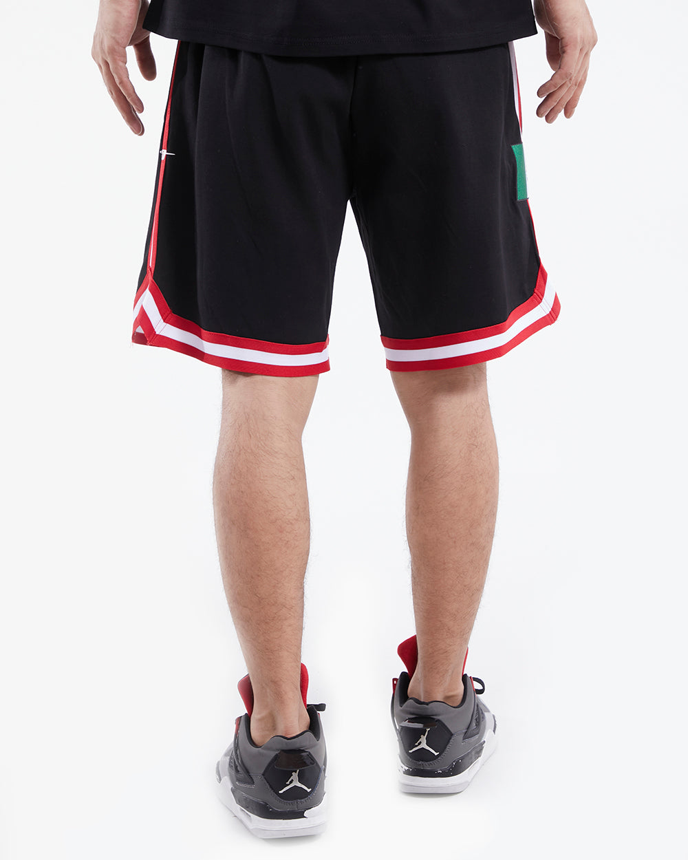 NBA CHICAGO BULLS MEXICO WORDMARK PRO MEN'S SHORT (BLACK/RED)