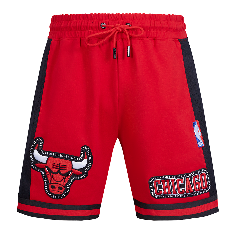 NBA CHICAGO BULLS DIY PICK STITCH MEN'S DOUBLE KNIT 2.0 SHORT (RED/BLACK)