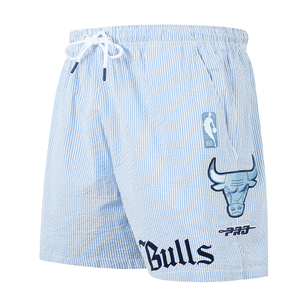 NBA CHICAGO BULLS COUNTRY CLUB SHORT EN SEERSUCKER POUR HOMME (BLEU SEERSUCKER)