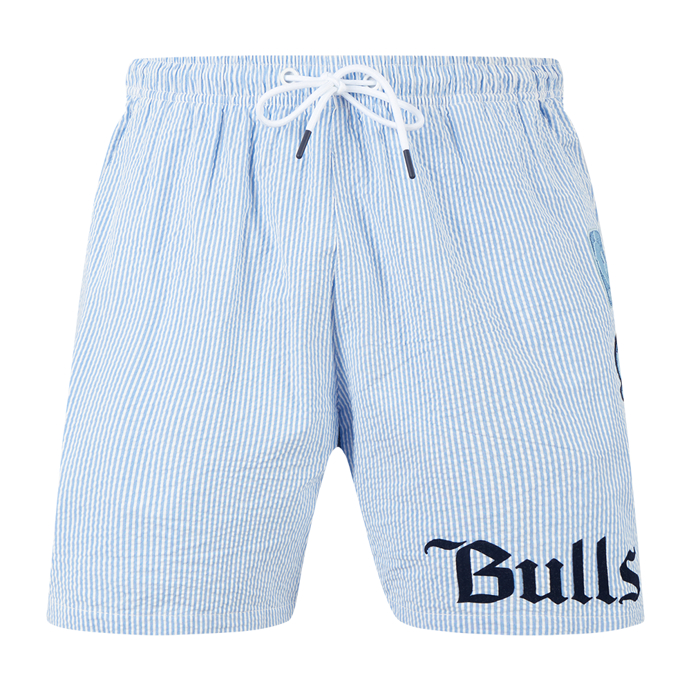 NBA CHICAGO BULLS COUNTRY CLUB SHORT EN SEERSUCKER POUR HOMME (BLEU SEERSUCKER)