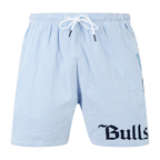NBA CHICAGO BULLS COUNTRY CLUB SHORT EN SEERSUCKER POUR HOMME (BLEU SEERSUCKER)