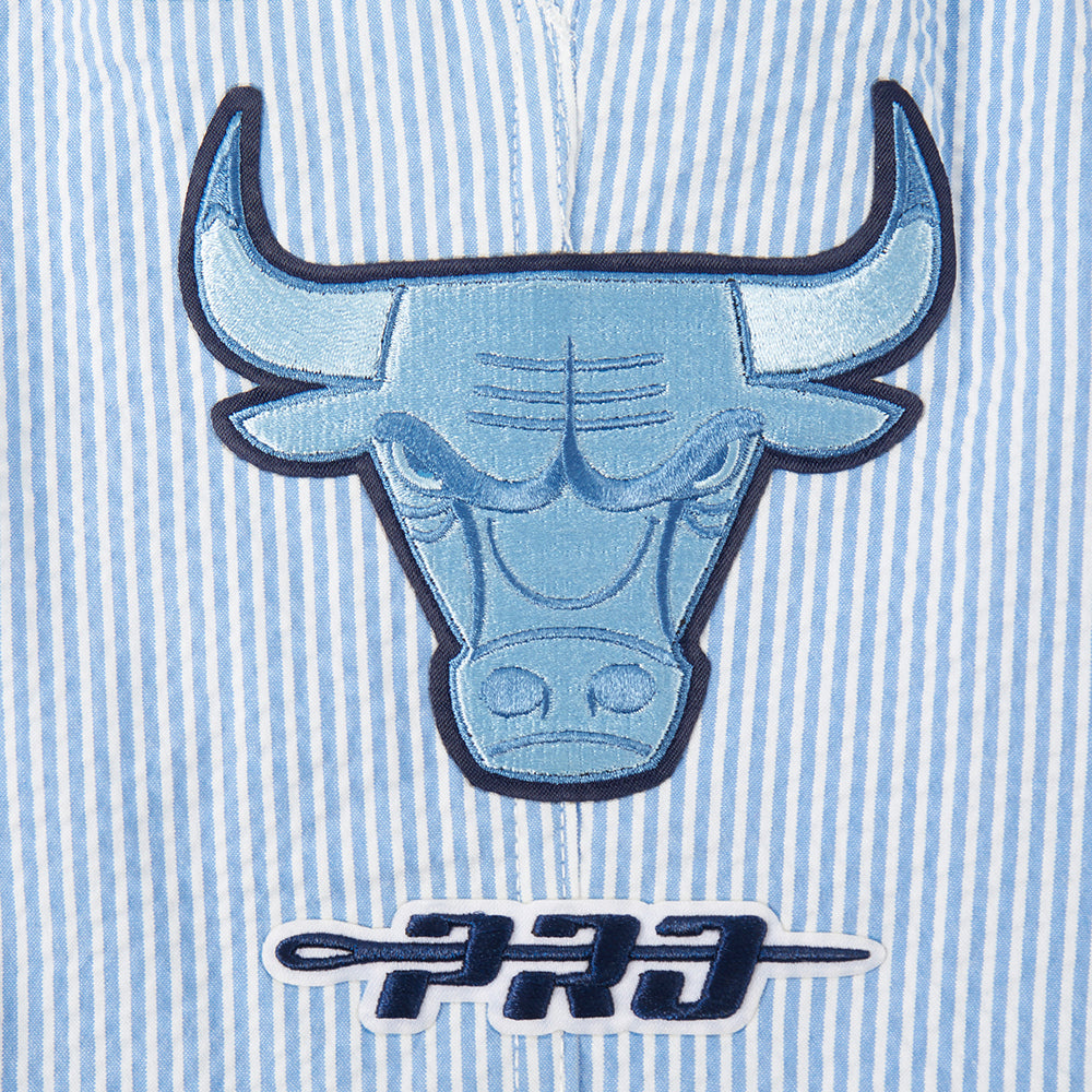 NBA CHICAGO BULLS COUNTRY CLUB SHORT EN SEERSUCKER POUR HOMME (BLEU SEERSUCKER)