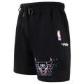NBA CHICAGO BULLS ECHO LOGO MEN'S FLEECE SHORT (BLACK)