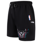 NBA CHICAGO BULLS ECHO LOGO MEN'S FLEECE SHORT (BLACK)