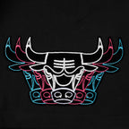 NBA CHICAGO BULLS ECHO LOGO MEN'S FLEECE SHORT (BLACK)