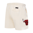 NBA CHICAGO BULLS ECHO LOGO MEN'S FLEECE SHORT (EGGSHELL)