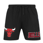 NBA CHICAGO BULLS SOUVENIR MEN'S MESH SHORT (BLACK)