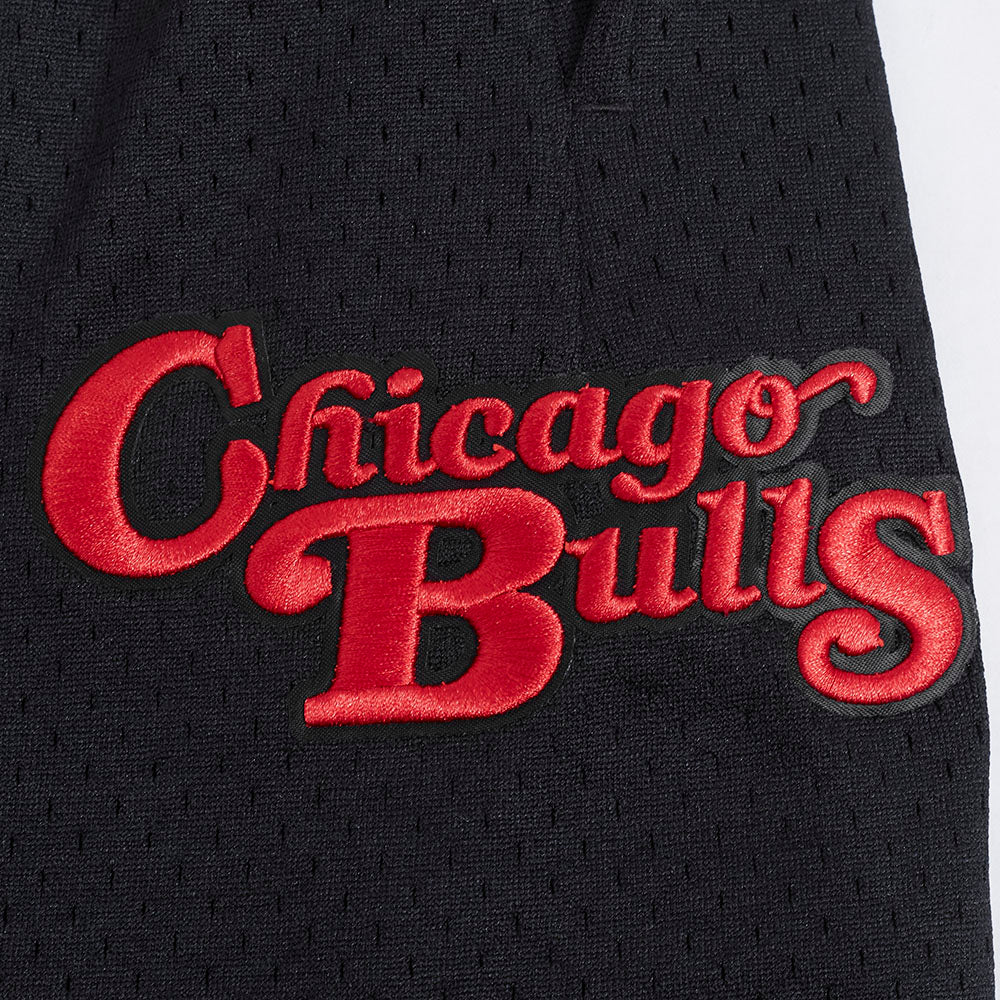 NBA CHICAGO BULLS SOUVENIR MEN'S MESH SHORT (BLACK)