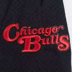 NBA CHICAGO BULLS SOUVENIR MEN'S MESH SHORT (BLACK)