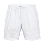 NBA CHICAGO BULLS WHITE OUT SHORT TISSÉ POUR HOMME (BLANC)