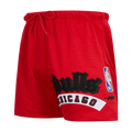 NBA CHICAGO BULLS BEST OF SHORT EN FILET POUR HOMME (ROUGE)