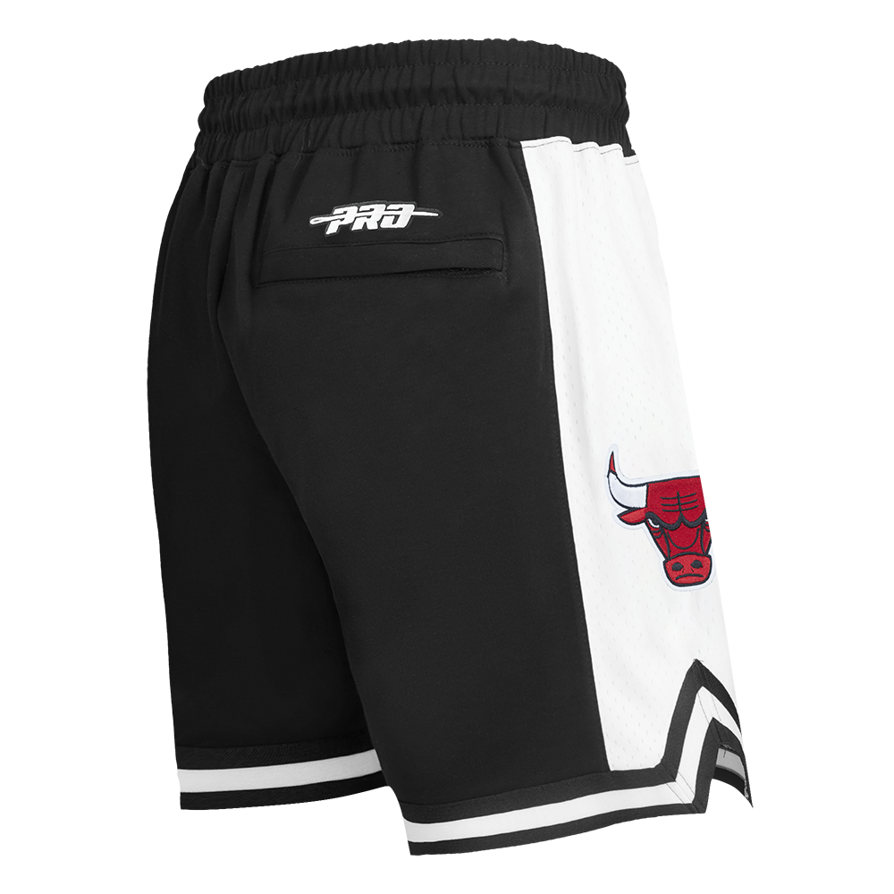 NBA CHICAGO BULLS LETTERMAN SHORT DE SPORT POUR HOMME (NOIR)