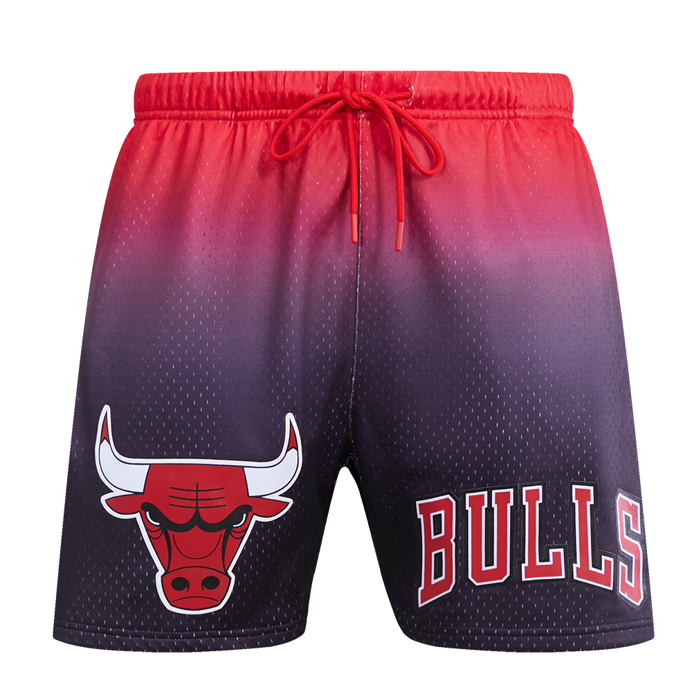 NBA CHICAGO BULLS TEAM MEN'S MESH SHORT (BLACK/RED)
