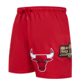 NBA CHICAGO BULLS CLASSIC SHORT TISSÉ POUR HOMME (ROUGE)