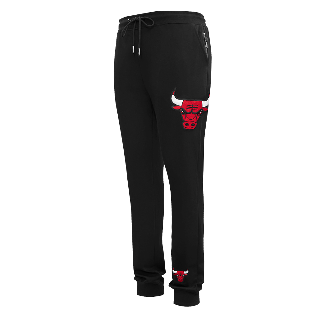 NBA CHICAGO BULLS CLASSIC CHENILLE MEN'S JOGGER (BLACK)