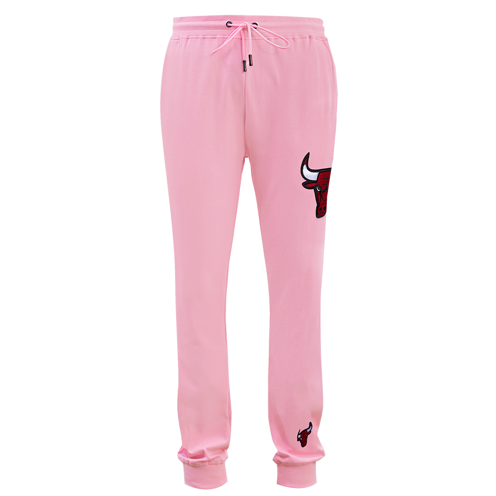 NBA CHICAGO BULLS CLASSIC CHENILLE PANTALON JOGGER POUR HOMME (ROSE)