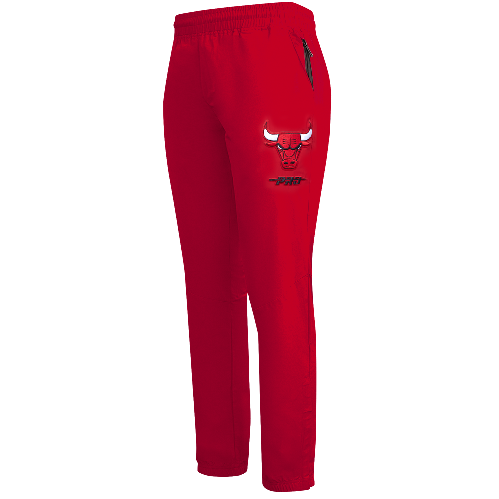 NBA CHICAGO BULLS CLASSIC WIND SUIT MEN'S WOVEN PANT (RED)