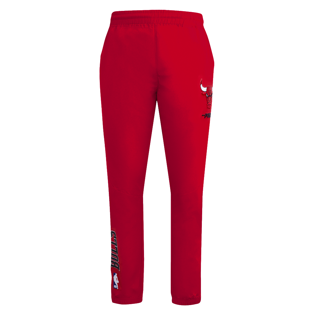 NBA CHICAGO BULLS CLASSIC WIND SUIT MEN'S WOVEN PANT (RED)
