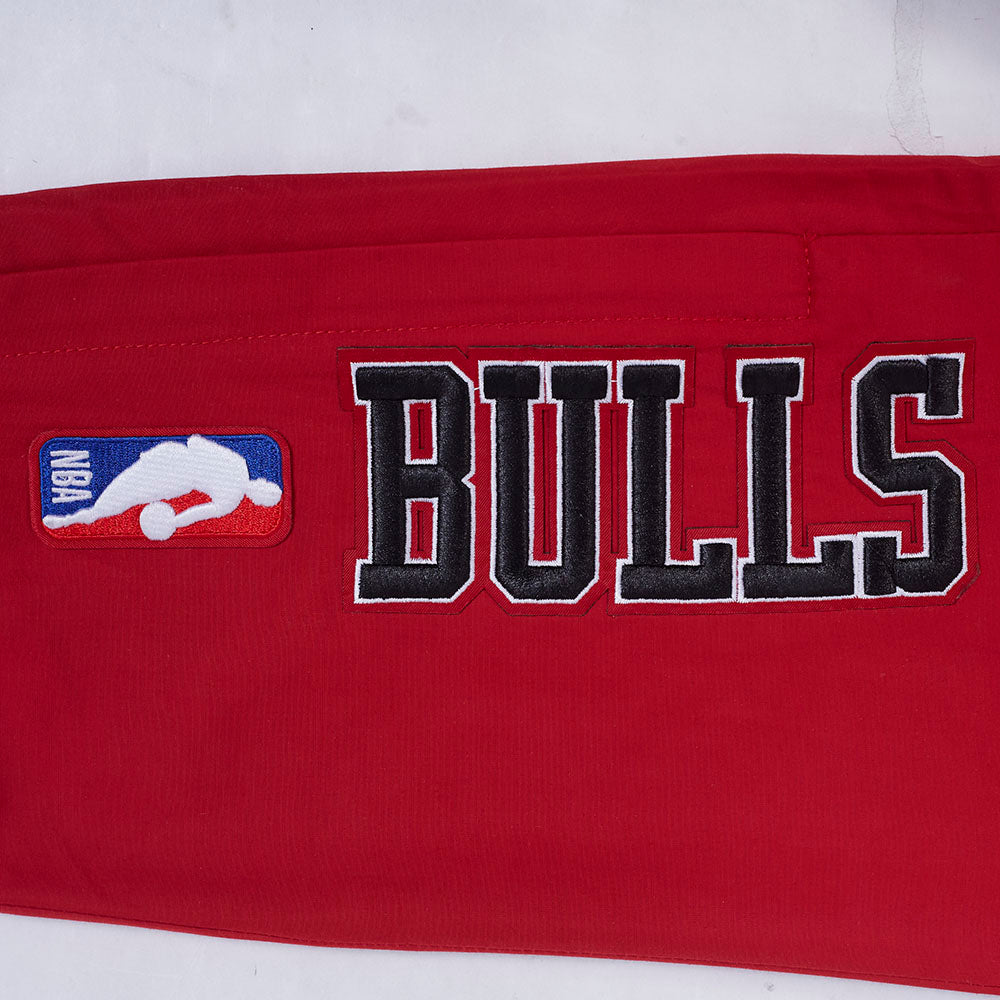 NBA CHICAGO BULLS CLASSIC WIND SUIT MEN'S WOVEN PANT (RED)