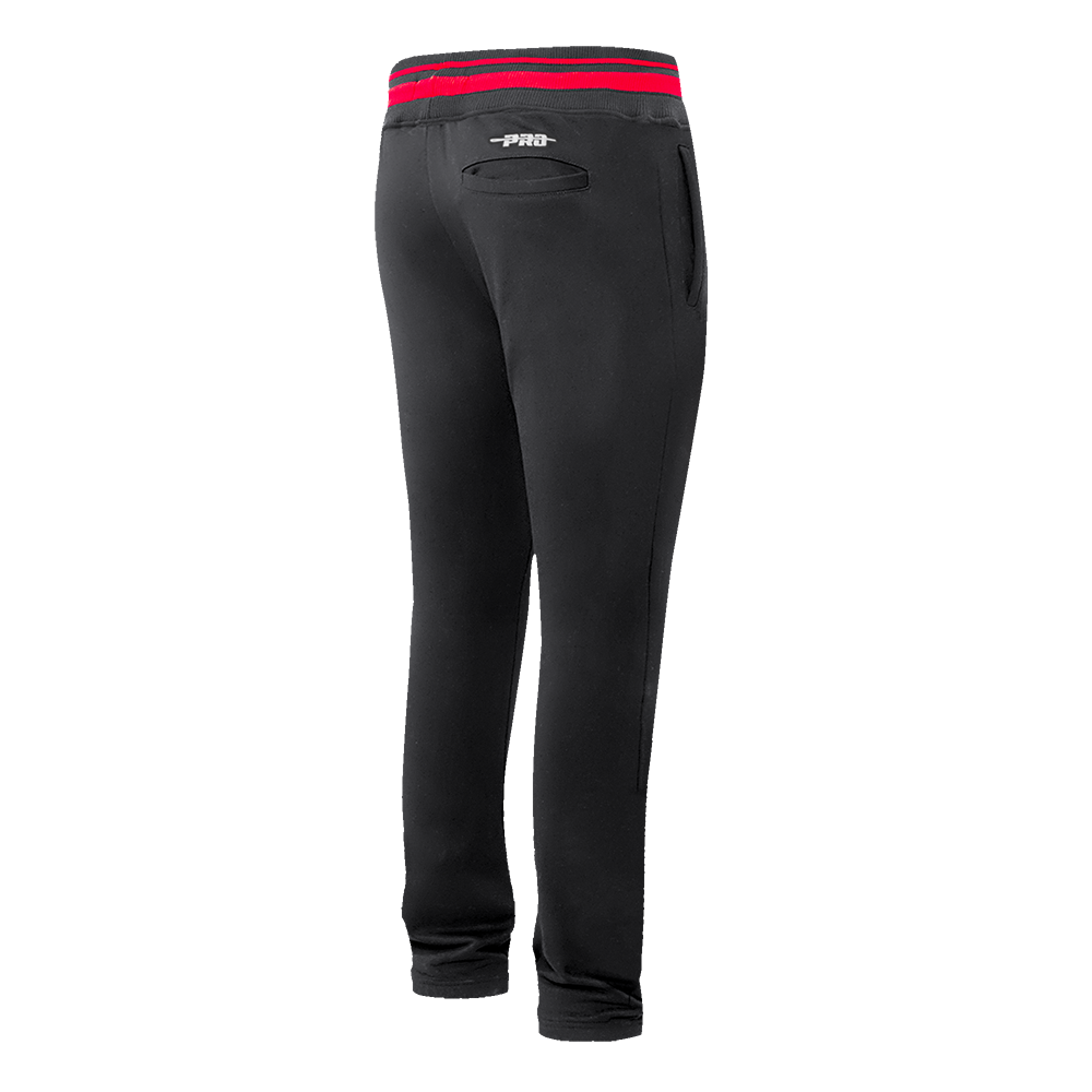 NBA CHICAGO BULLS RETRO CLASSICS MEN'S PANTS (BLACK/RED/BLACK)