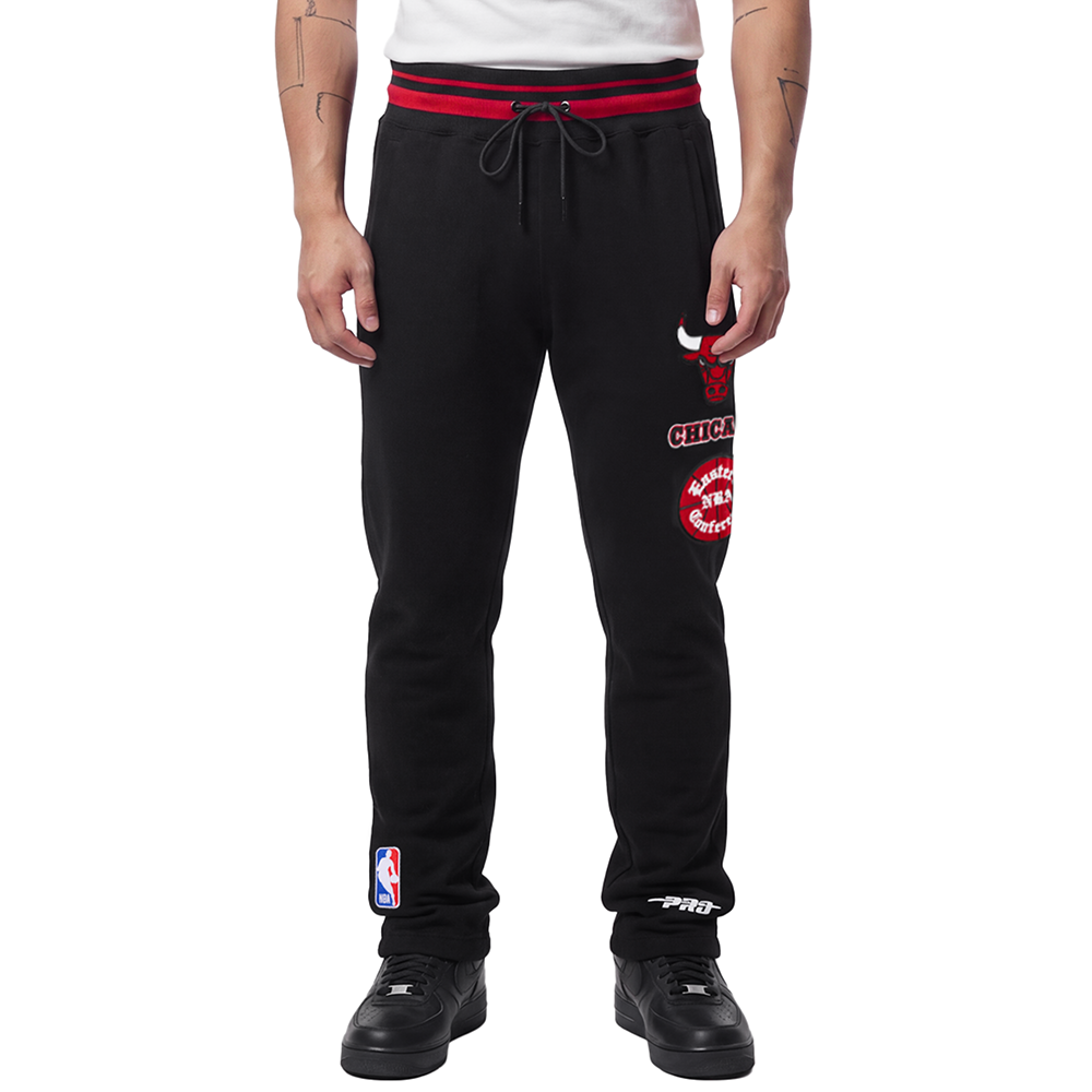 NBA CHICAGO BULLS RETRO CLASSICS MEN'S PANTS (BLACK/RED/BLACK)