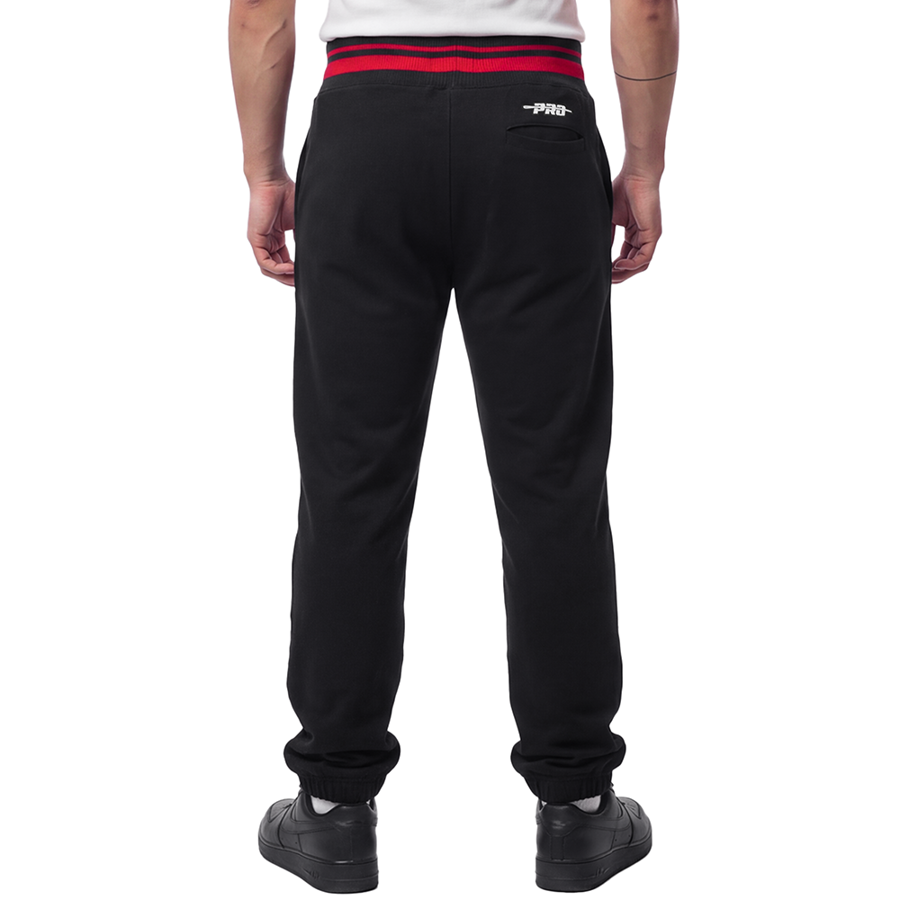 NBA CHICAGO BULLS RETRO CLASSICS MEN'S PANTS (BLACK/RED/BLACK)