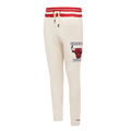 NBA CHICAGO BULLS RETRO CLASSIC PANTALON OUATÉ POUR HOMME (COQUILLE D'ŒUF/ROUGE)