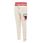 NBA CHICAGO BULLS RETRO CLASSIC PANTALON OUATÉ POUR HOMME (COQUILLE D'ŒUF/ROUGE)