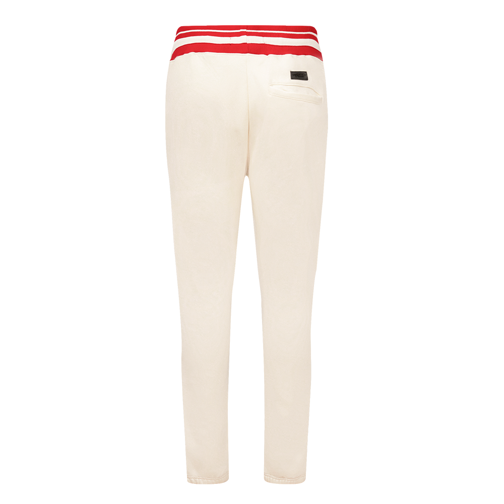 NBA CHICAGO BULLS RETRO CLASSIC PANTALON OUATÉ POUR HOMME (COQUILLE D'ŒUF/ROUGE)