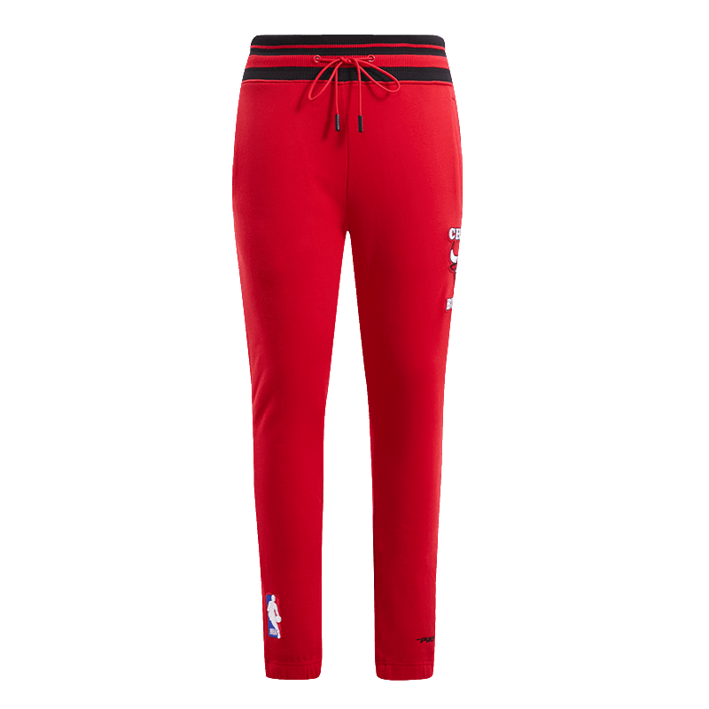 NBA CHICAGO BULLS RETRO CLASSIC PANTALON OUATÉ POUR HOMME (ROUGE/NOIR)