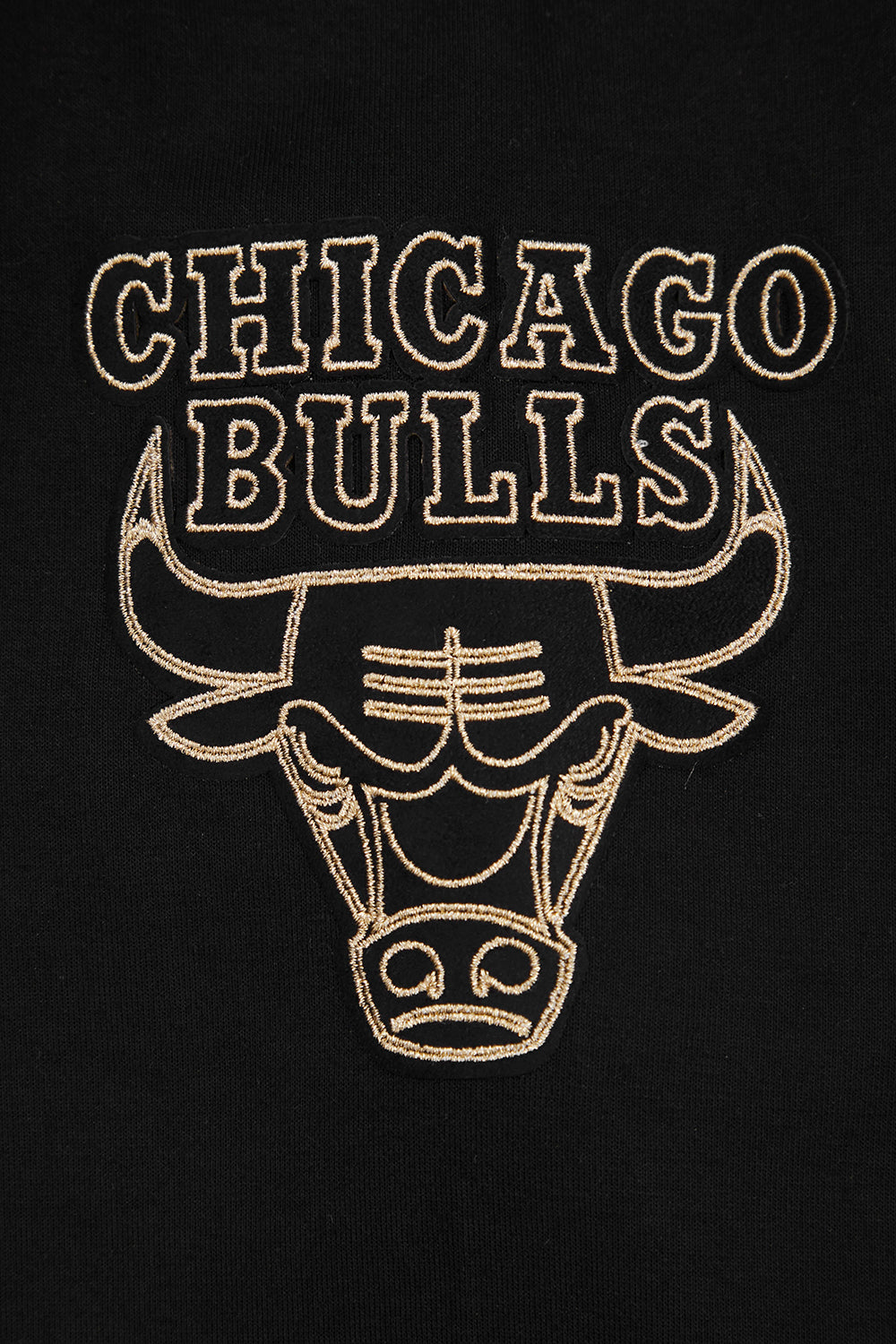 NBA CHICAGO BULLS CHANDAIL À CAPUCHON NOIR ET OR EN MAILLE DOUBLE POUR HOMME (NOIR)