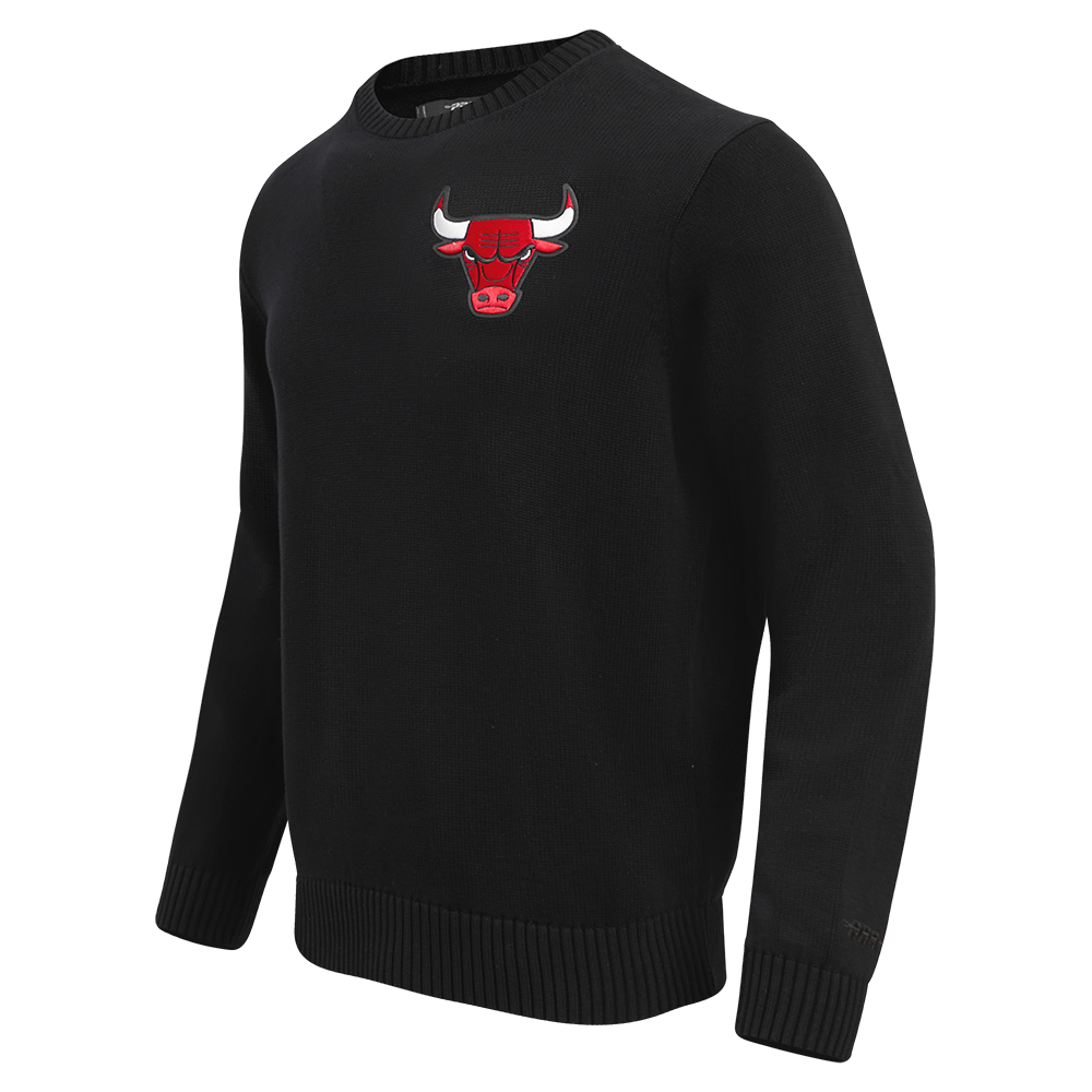 NBA CHICAGO BULLS KNIT BOX SET CREWNECK SWEATER (BLACK)