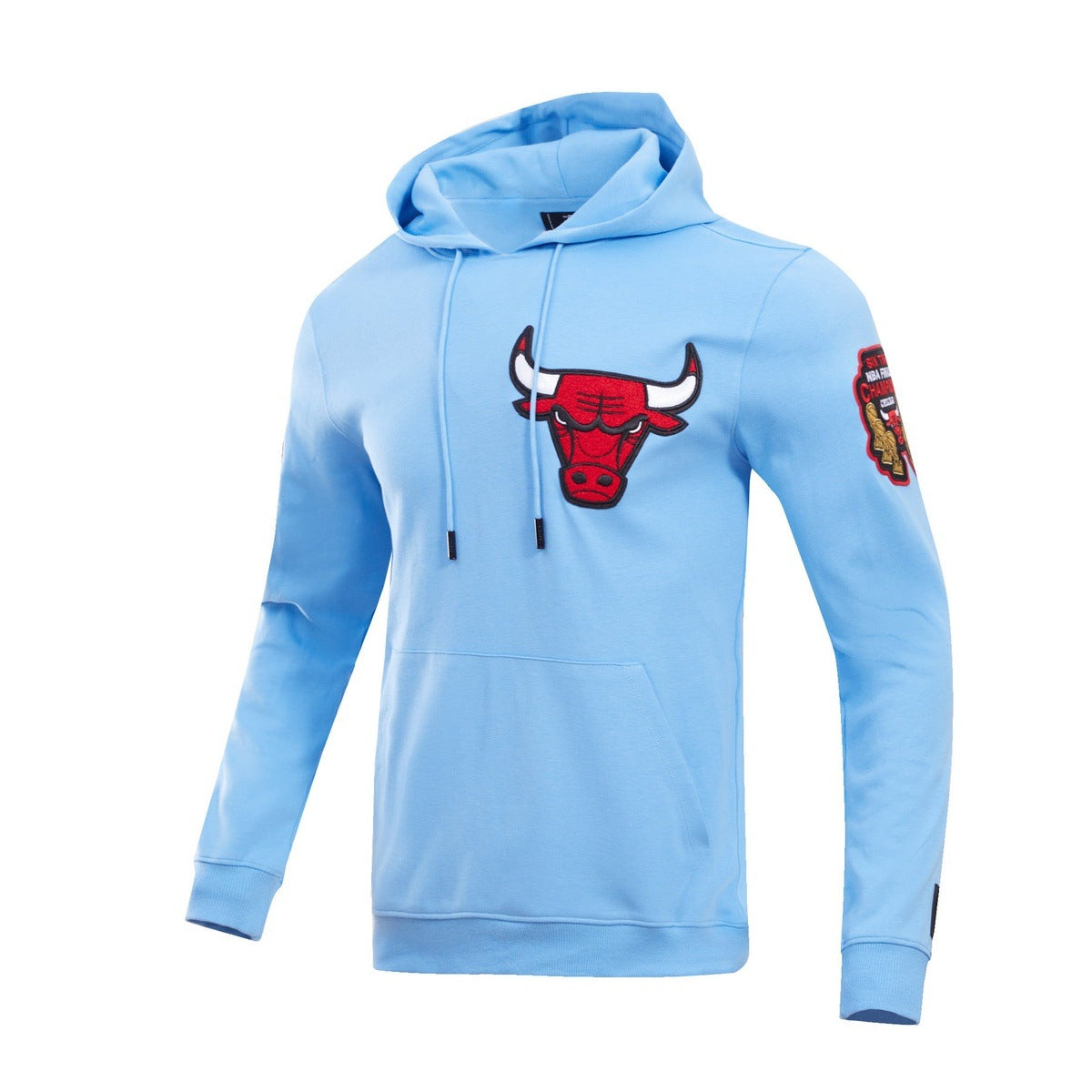 NBA CHICAGO BULLS CLASSIC CHENILLE MEN'S PULLOVER HOODIE (UNIVERSITY BLUE)