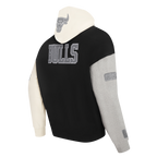 NBA CHICAGO BULLS REVERSE FRENCH TERRY CHANDAIL À CAPUCHON EN MOLLETON À BLOCS DE COULEUR POUR HOMME