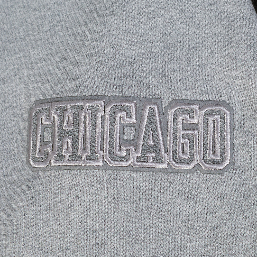 NBA CHICAGO BULLS REVERSE FRENCH TERRY CHANDAIL À CAPUCHON EN MOLLETON À BLOCS DE COULEUR POUR HOMME