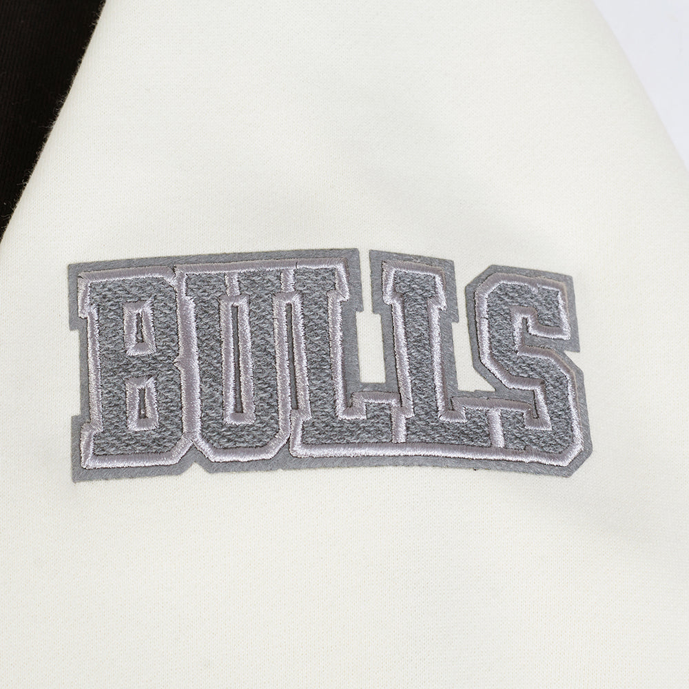 NBA CHICAGO BULLS REVERSE FRENCH TERRY CHANDAIL À CAPUCHON EN MOLLETON À BLOCS DE COULEUR POUR HOMME